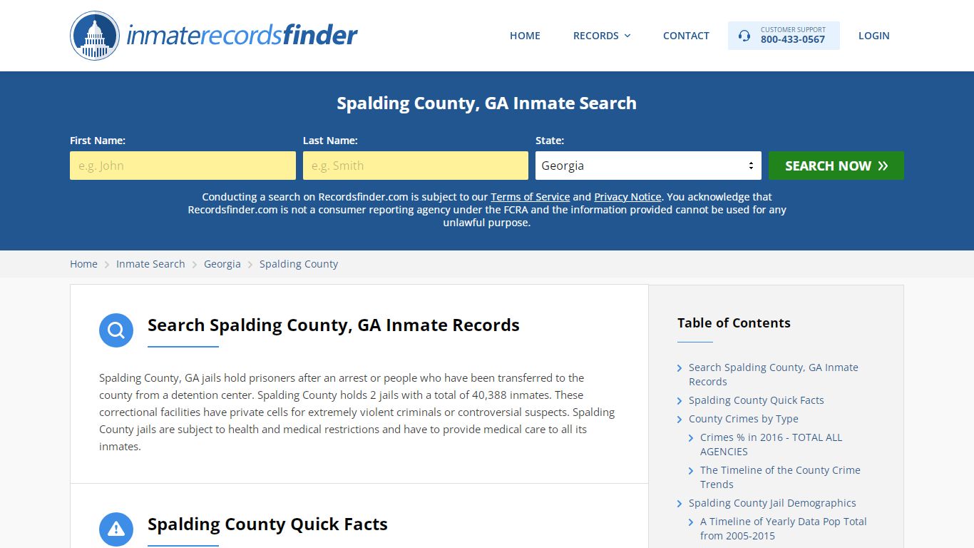 Spalding County, GA Inmate Lookup & Jail Records Online